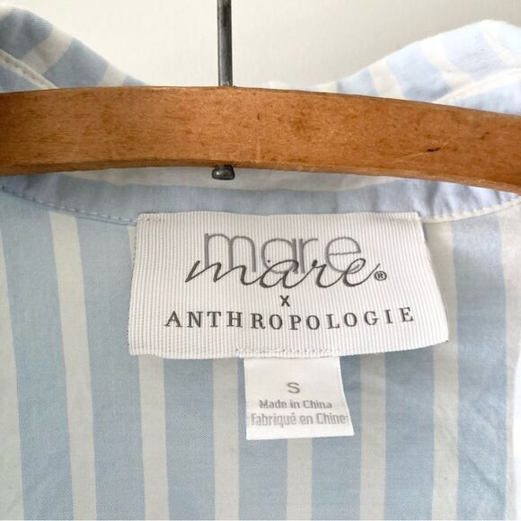 Mare Mare‎ X Anthropologie Striped Buttondown Bralette Shirt Set Small - Picture 7 of 13
